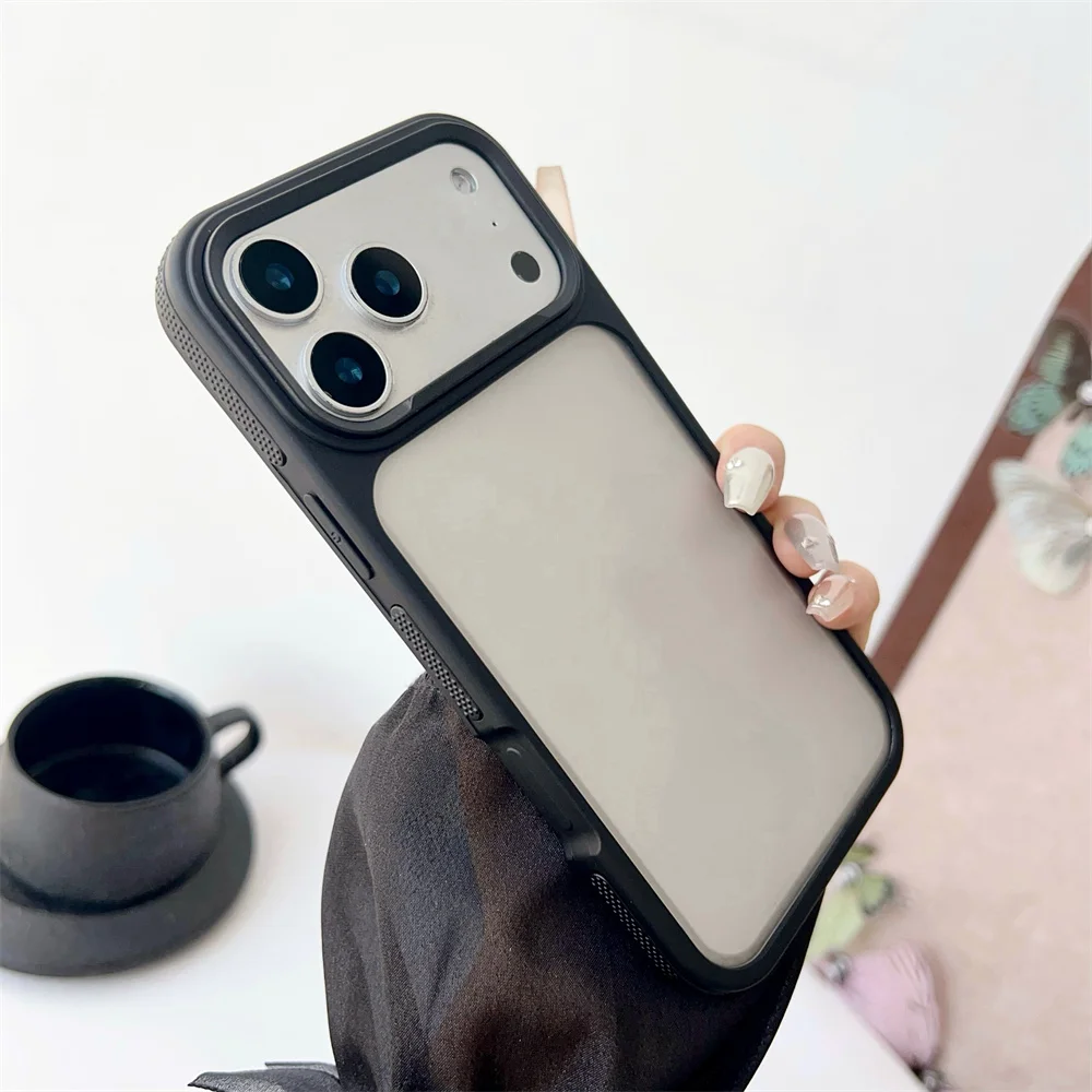 Capa De Luxo Fosca Para Iphone (iphone 14, Preta), Compatível Com Iphone, Capa Rígida Semitransparente À Prova De Choque.
