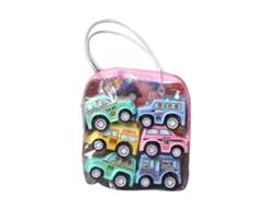 Mali kit de 6 Carros de Brinquedo com Retorno Automático Enamelado Anti choque para Crianças Toddlers