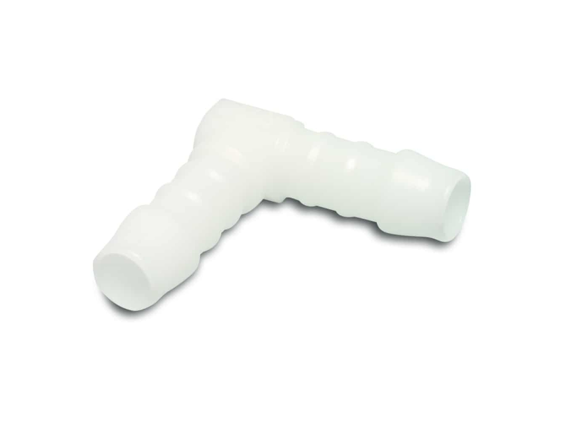 Conector de mangueira de plástico POM de 8 mm com conexão de ângulo de 90° para fácil montagem Klasebo