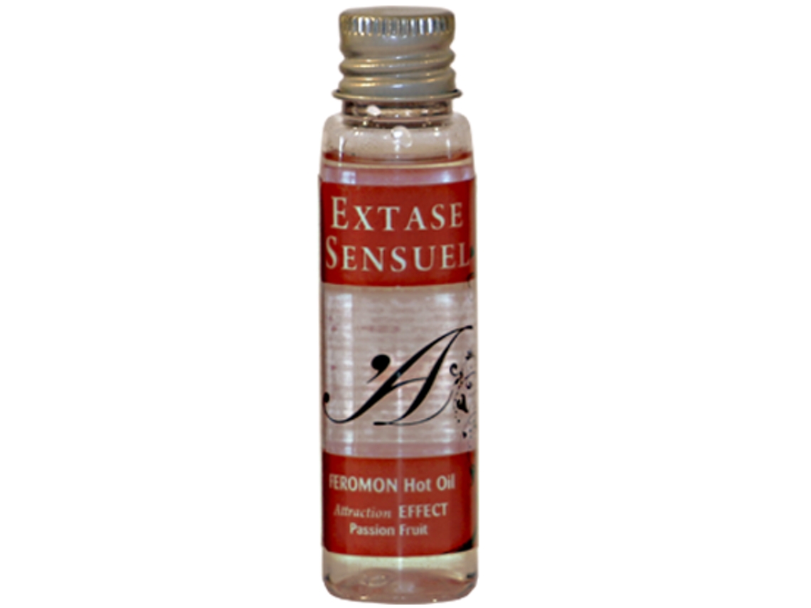 Extase Sensual - Óleo De Massagem Com Efeito Calor E Feromonas De Maracujá Viagem 35 Ml