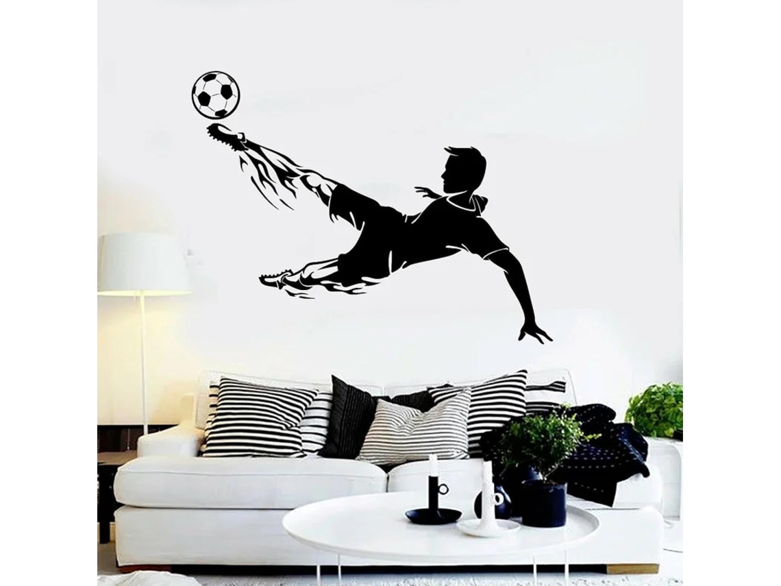 Silhuetas De Jogadores De Futebol, Jogos De Equipe, Adesivos Murais Sobre O Tema Do Futebol, Decorações Murais Para Salão/câmara
