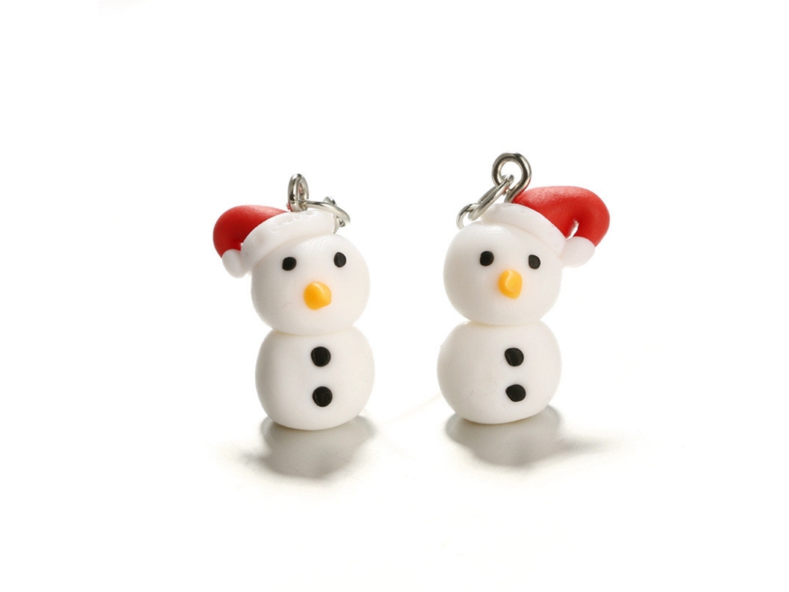 Laxiscreed Brincos De Boneco De Neve Artesanais Para Um Toque Festivo Original