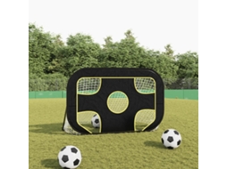 Vidaxl Rede De Baliza De Futebol Com Alvo 120x80x80 Cm Poliéster