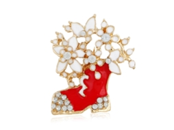 Broche De Corona Natal Acessório Roupa Presente