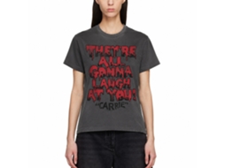 Rockinstone Carrie Gonna Laugh Solid Smoke Adult T-shirt Size:xl
