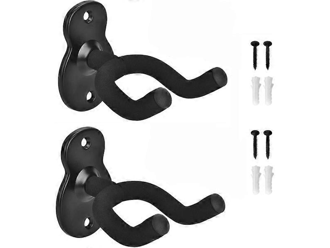 Suporte de Parede para Guitarra , para Guitarra Elétrica, Guitarra Clássica, Violão e Baixo AQUAFORGE (pacote com 2)