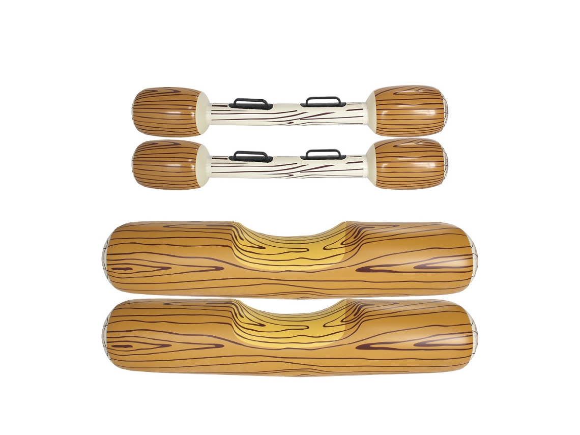 Brinquedo de Jangada Flutuante Insuflável, para Jogos Desportivos Aquáticos em Festas de Piscina CZHHMART 4 Peças