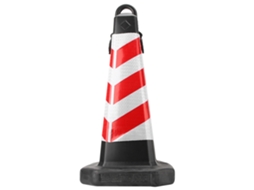 Cone De Trânsito De Plástico (refletivo, Vermelho E Branco)