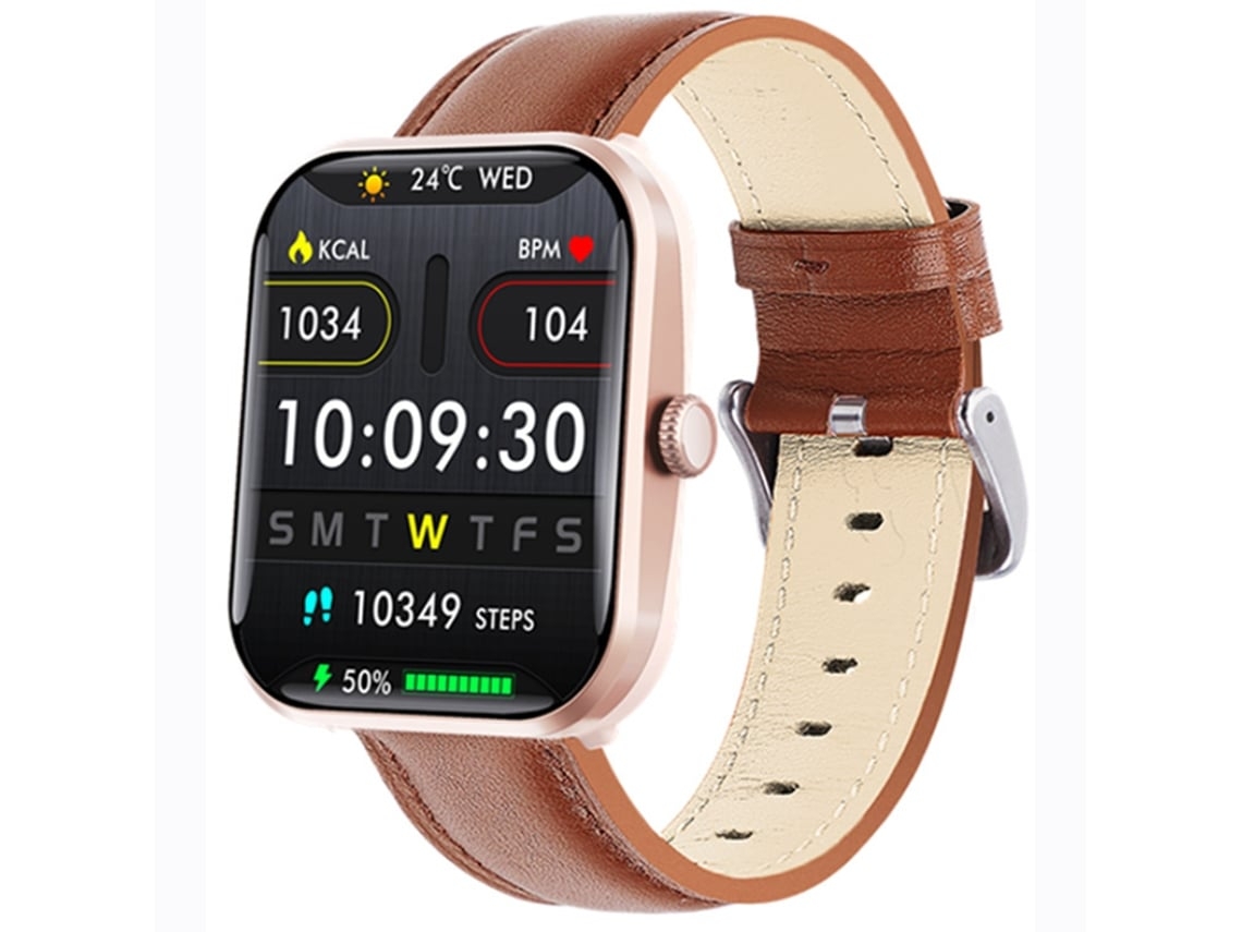 Relógio inteligente YUNZII com monitoramento de frequência cardíaca e notificações push (não aplicável)