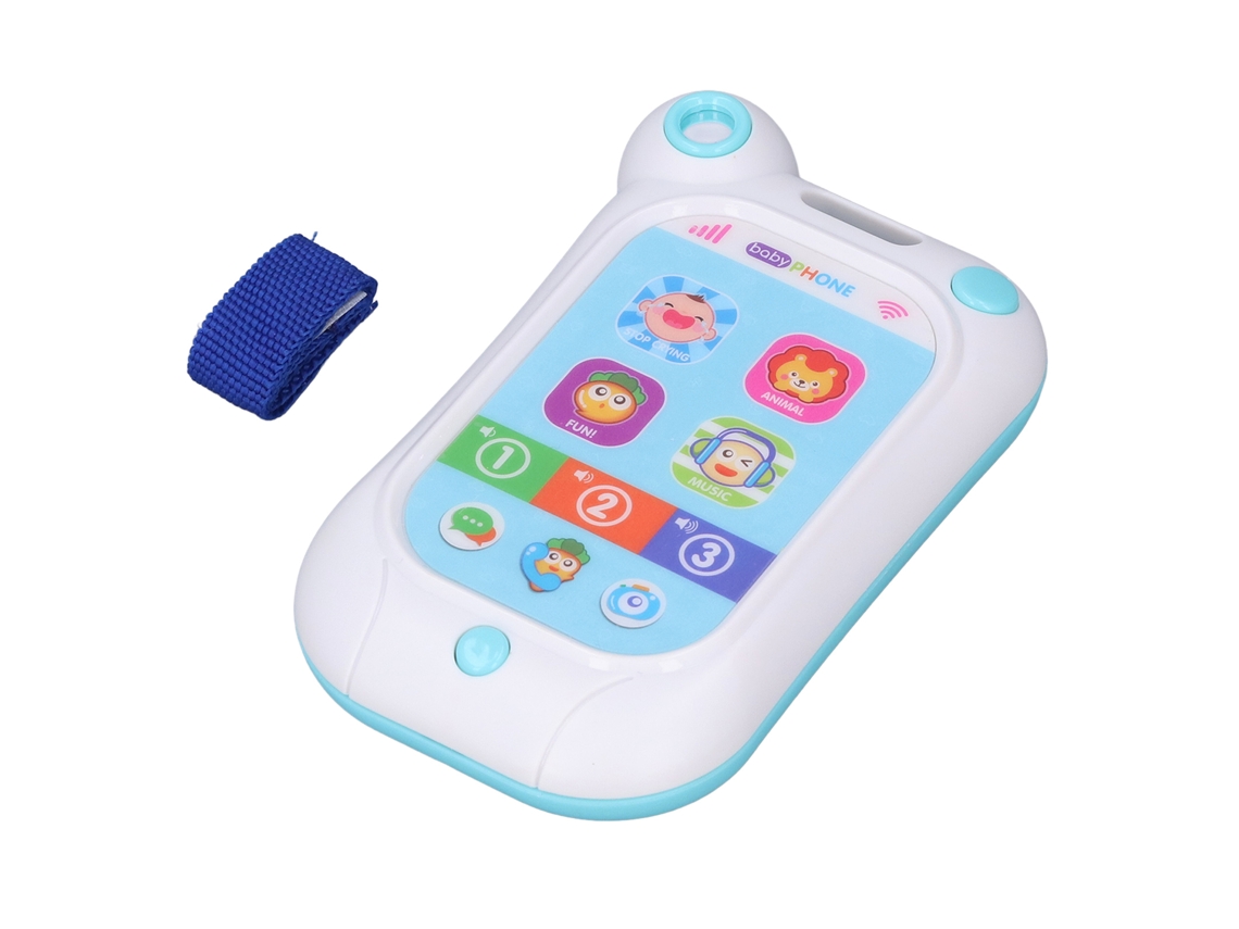Ats brinquedo Telefone de Aprendizagem Branco, Simulação de Tela Tática, Música, Desenvolve Criatividade, Brinquedo Educativo para Crianças Pequenas