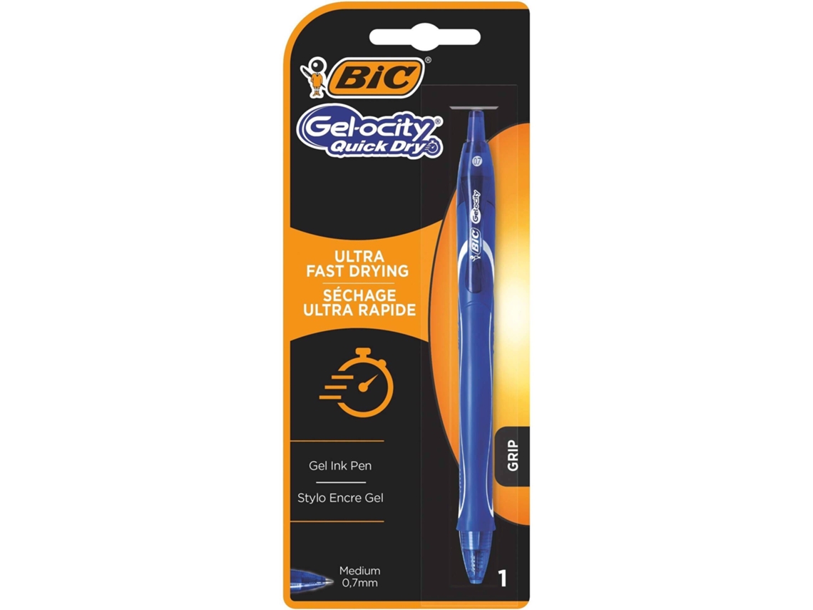 Esferográfica Gelocity Quick Dry de Tinta Azul BIC 2 un