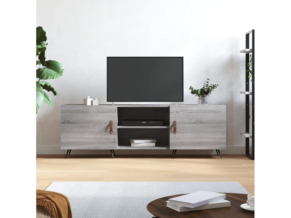 Vidaxl Móvel De Tv 150x30x50 Cm Derivados De Madeira Cinzento Sonoma