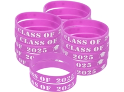Acessórios Escolares 25 Pulseiras Decorativas De Silicone Ideais Para Festas E Eventos Formatura