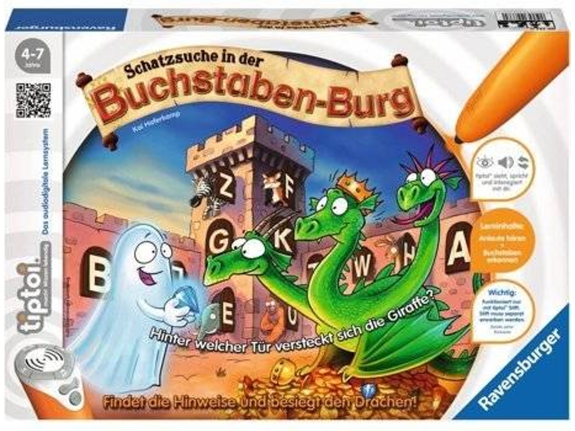 Jogo de Tabuleiro RAVENSBURGUER Schatzsuche in der Buchstabenburg (Idade Mínima: 4)
