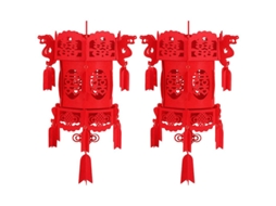 2Pcs Lanternas Vermelhas ALLINLESS