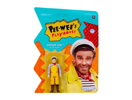 Figura Super7 PEE-WEE'S PLAYHOUSE Capitão Carl Reaction 3.75 Figura