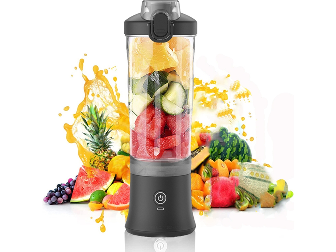 Liquidificador Portátil, Espremedor Elétrico De 600ml, Liquidificador De Frutas, 4000mah, Recarregável Via Usb, Mini Liquidificado Slowmoose