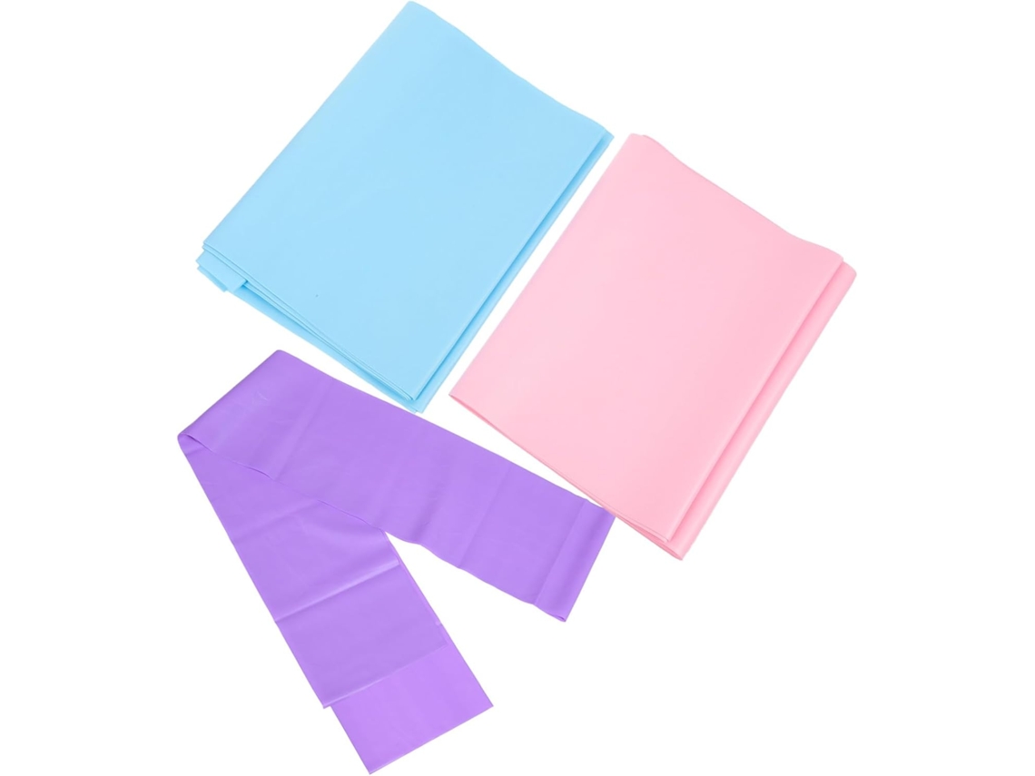 Milisten Conjunto De 3-faixas Elásticas Resistência Para Exercícios, Yoga E Alongamento Material Elástico