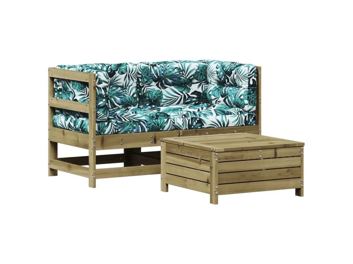 Garden Lounge Set, Garden Lounge Sets Vidaxl Marrom Madeira De Pinho Impregnada (n/a)