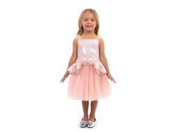 Pequenas Aventuras Vestido Tutu Rosa E Dourado Para Crianças Little Adventures