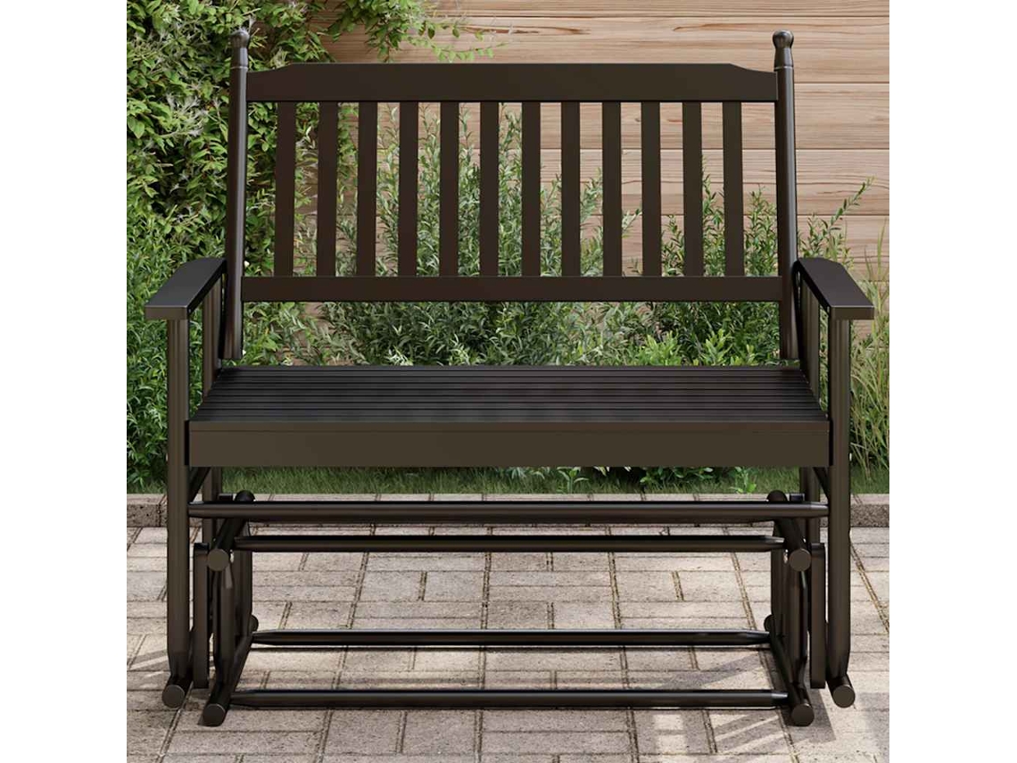 Vidaxl Banco De Baloiçar 118x70x104,5 Cm Madeira De Choupo Maciça