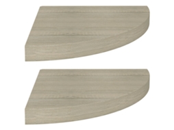 Corner Shelf, Corner Shelves Vidaxl Marrom Mdf (35 X 35 X 3.8 Cm)