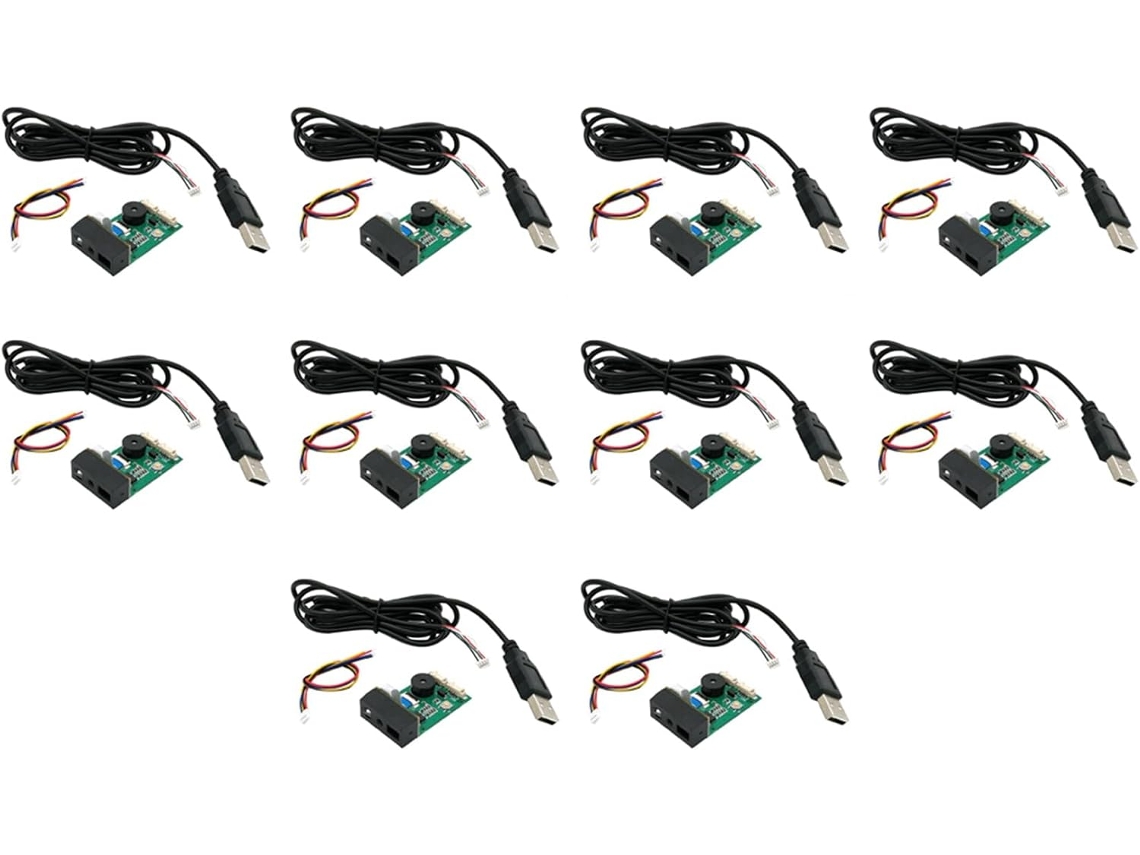 Leitor De Código De Barras Gm67 1d/2d Usb Uart Com 10 Módulos.