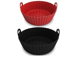 Formas De Silicone Para Fritadeira A Ar(pacote Com 2), Tamanhos 7, 5 E 8, 5 Polegadas