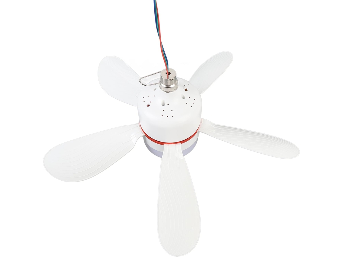 Ventilador De Teto Com Luz Led Para Barraca