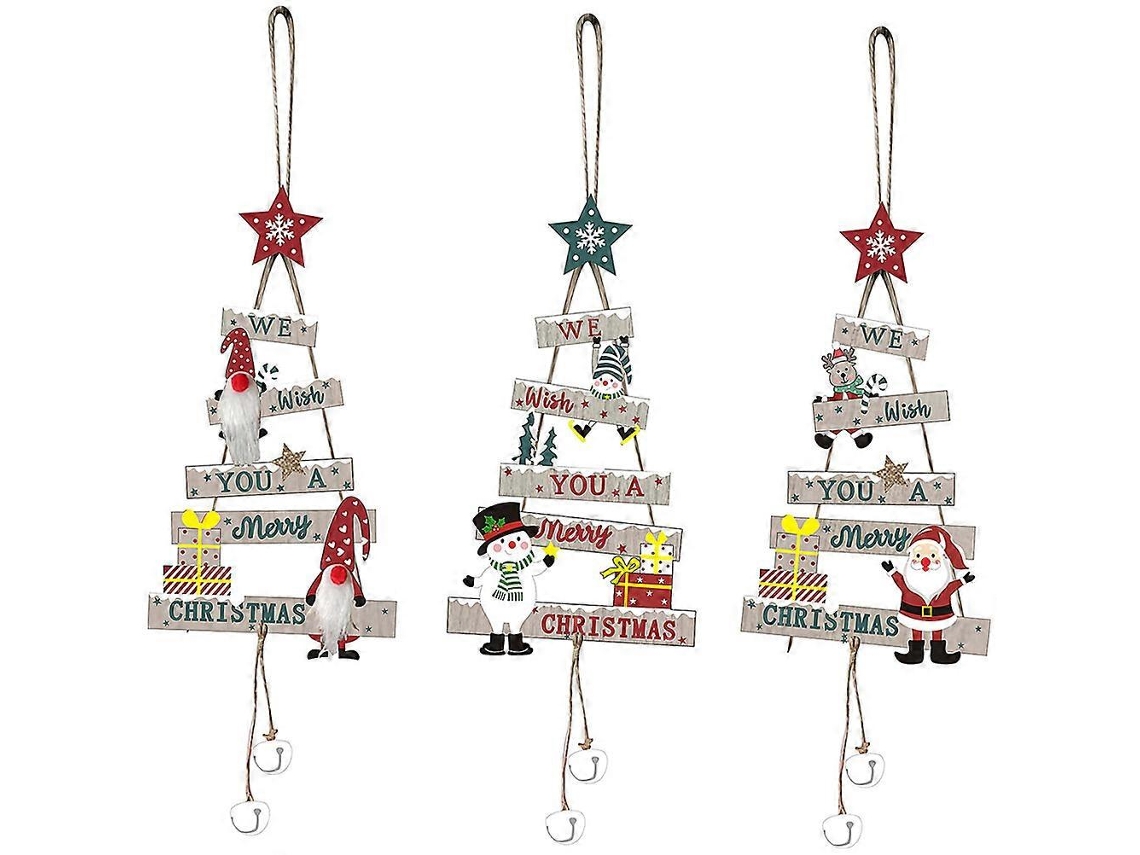 3 Pingentes De Árvore De Natal, Decorações Para Pendurar Em Festas, Lembrancinhas De Festa Olysi Shop