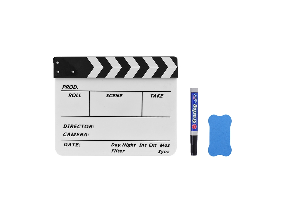 2026 tablero de Clap de Director para Películas Clapperboard Profesional