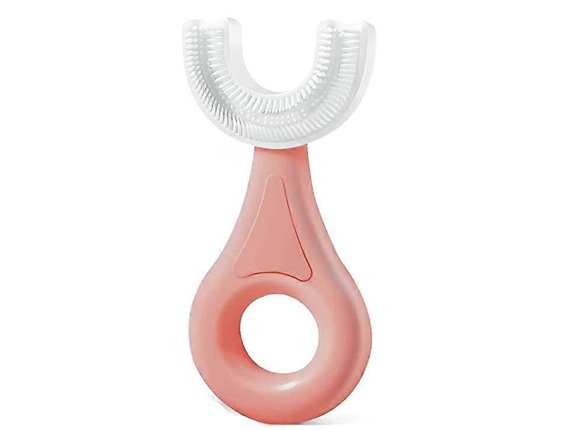 Escova de Dentes Infantil em Formato U para Bebês e Crianças Pequenas com Cabeça Silicone Macio Qualidade Alimentar, GOKOCO