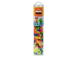 Conjunto de Construção Plus Plus Tubo Fluorescente 240 Peças Multicoloridas Masculino/Feminino A partir de 3 Anos Plus Plus