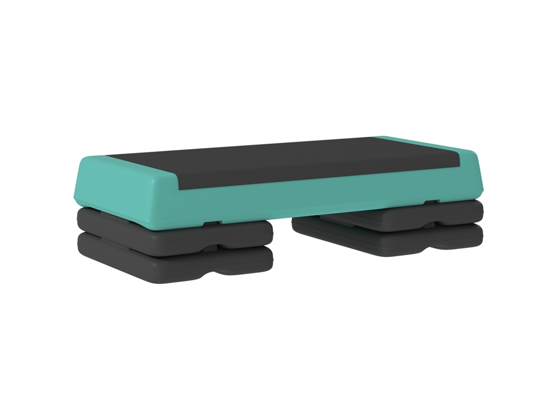 Step SINI TECH STORE ajustável, antiderrapante, 3 níveis, verde, 10,5/15,5/20,5cm