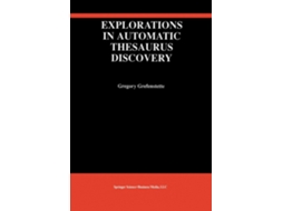 Livro Explorations In Automatic Thesaurus Discovery De Gregory Grefenstette (inglês)