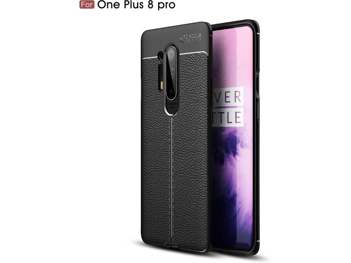 Capa Oneplus 8 PRO Rugged Leather Preto