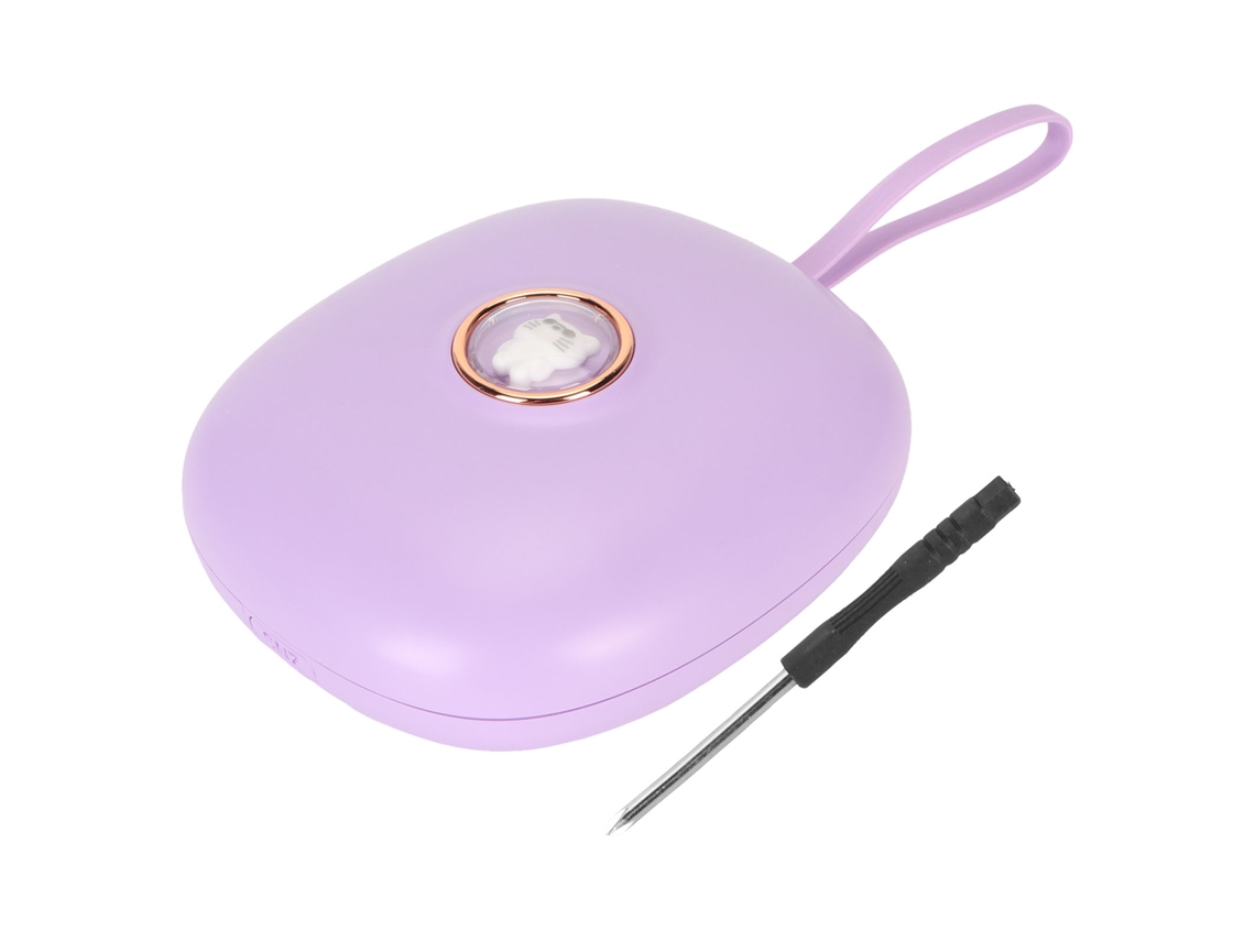 Despertador digital portátil com vibração LED Baok-reloj para quem dorme, estudantes e crianças (roxo lilás)