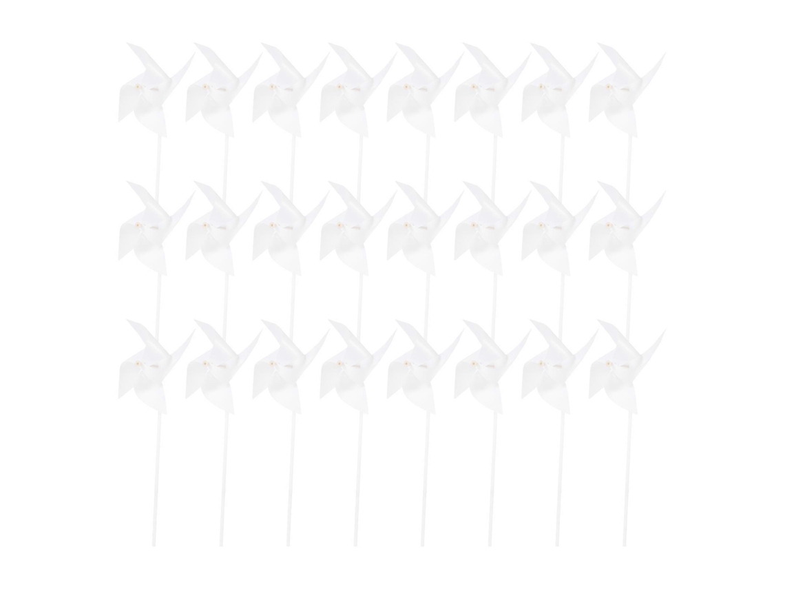 Kit De Cata-ventos Diy Em Papel E Plástico Com 24 Peças