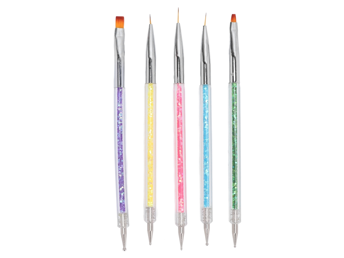 2026altiro-set De 5 Pincéis De Arte De Unhas De Duas Pontas