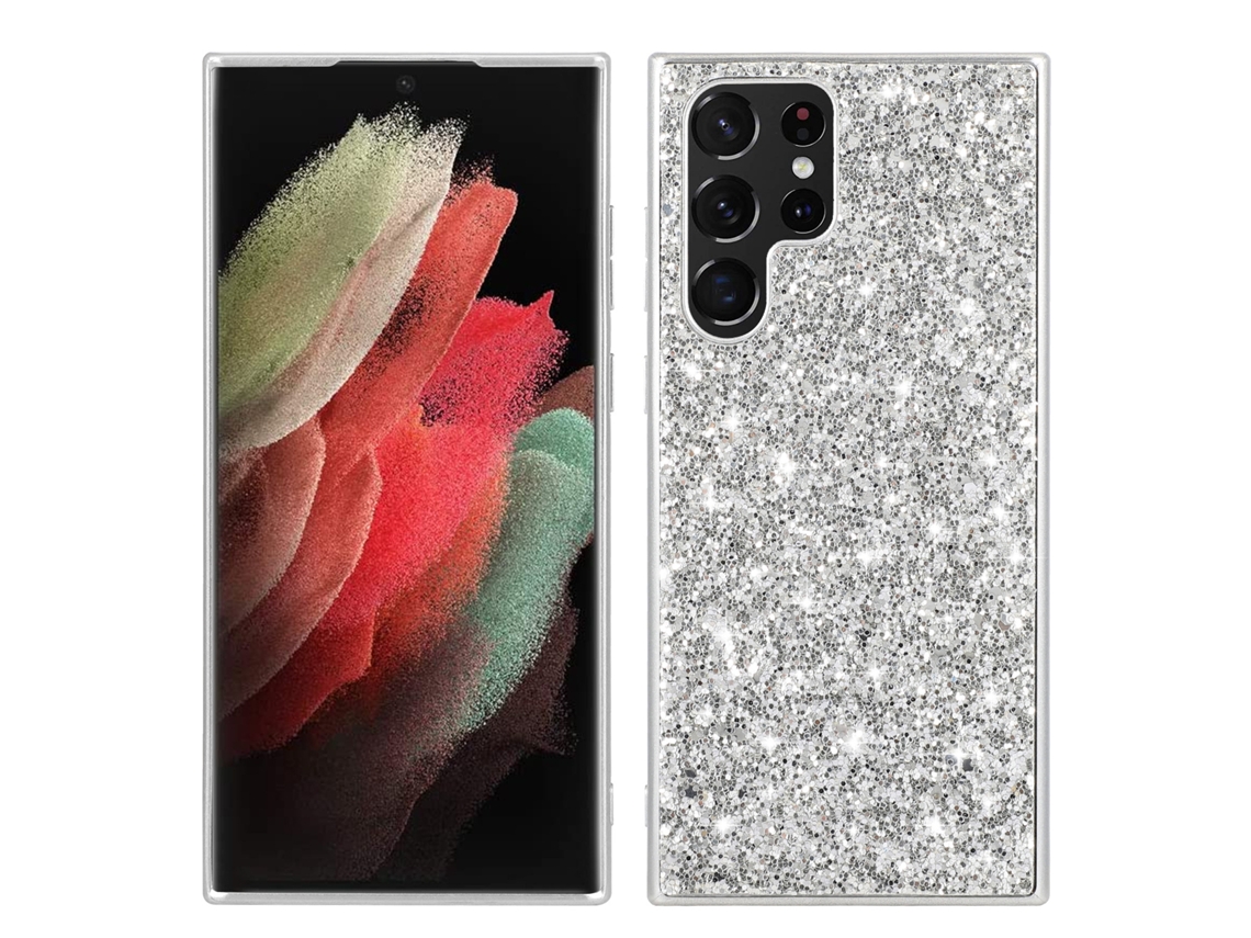 Adequado Para Capas De Celular Samsung Com Glitter E Efeito Anti-queda.prata - S26plus