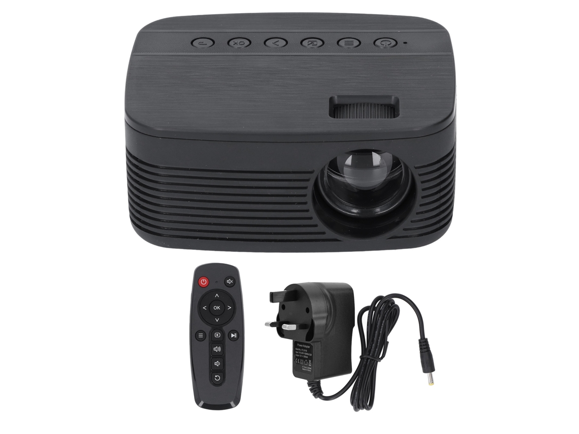 Projetor Portátil 1080p com Espelhamento Sem Fio para Ios Android Home Theater Uk Plug