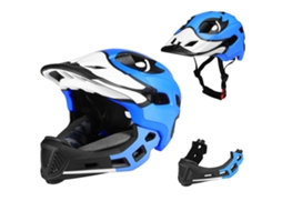 (azul Escuro) Capacete Infantil Integral Removível, Capacete Para Ciclismo