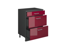 Móvel Lateral Extensível Rion com 3 Gavetas 60x46 Cm VICCO