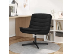 Vidaxl Cadeira Giratória Preto 63 X 75 X 76 Cm Tecido