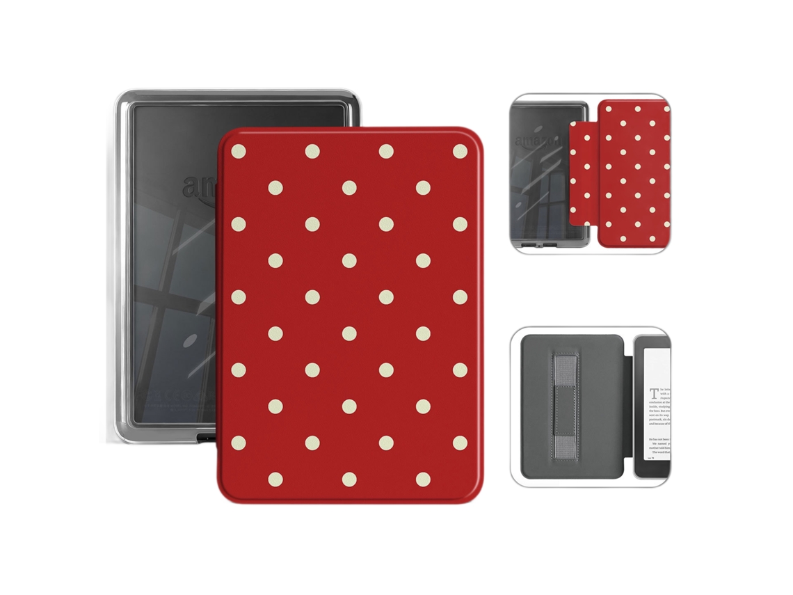 Capa Protetora De E Reader Para Kobo Clara Colour N367/clara Bw N365/clara 2e N506 6 Polegadas (manchas Vermelhas)