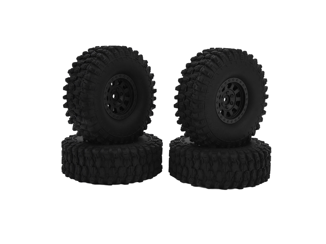 Mali pneu de Carro Rc 4pcs 120mm 1.9 Polegada Borracha com Aro de Nylon para Axial Scx10 90046 Traxxas Redcat Gen8
