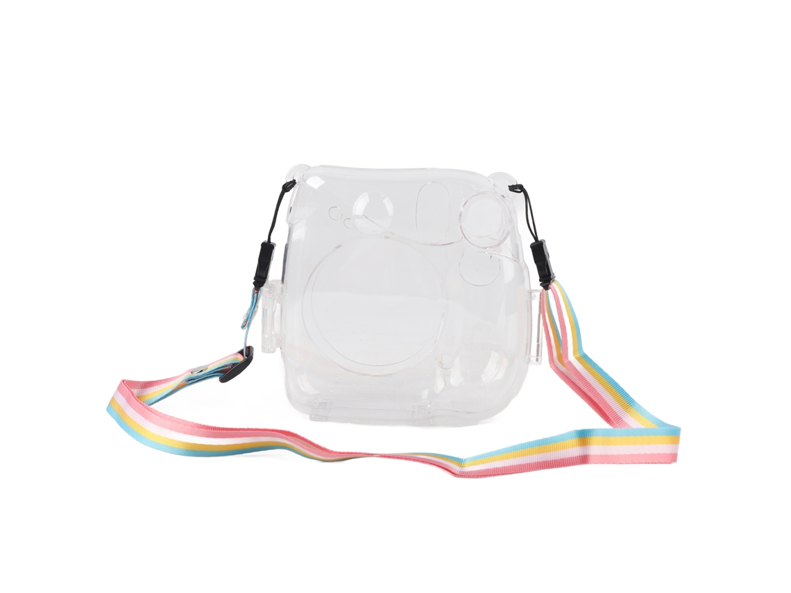 Clear Crystal Protective Case Pp Transparent Camera Bag With Adjustable Shoulder Strap For Instax Mini 7+ LAXISCREED
