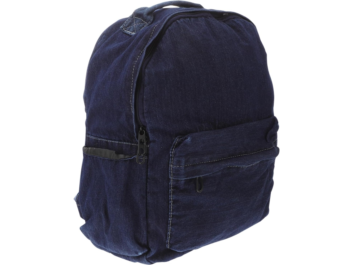 Uma Mochila Escolar Retrô De Jeans