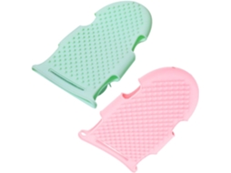 Lurelia Kit De 2 Buchas Vegetais De Banho De Cuidado Corporal, Massagem Suave, Limpeza Profunda E Portátil