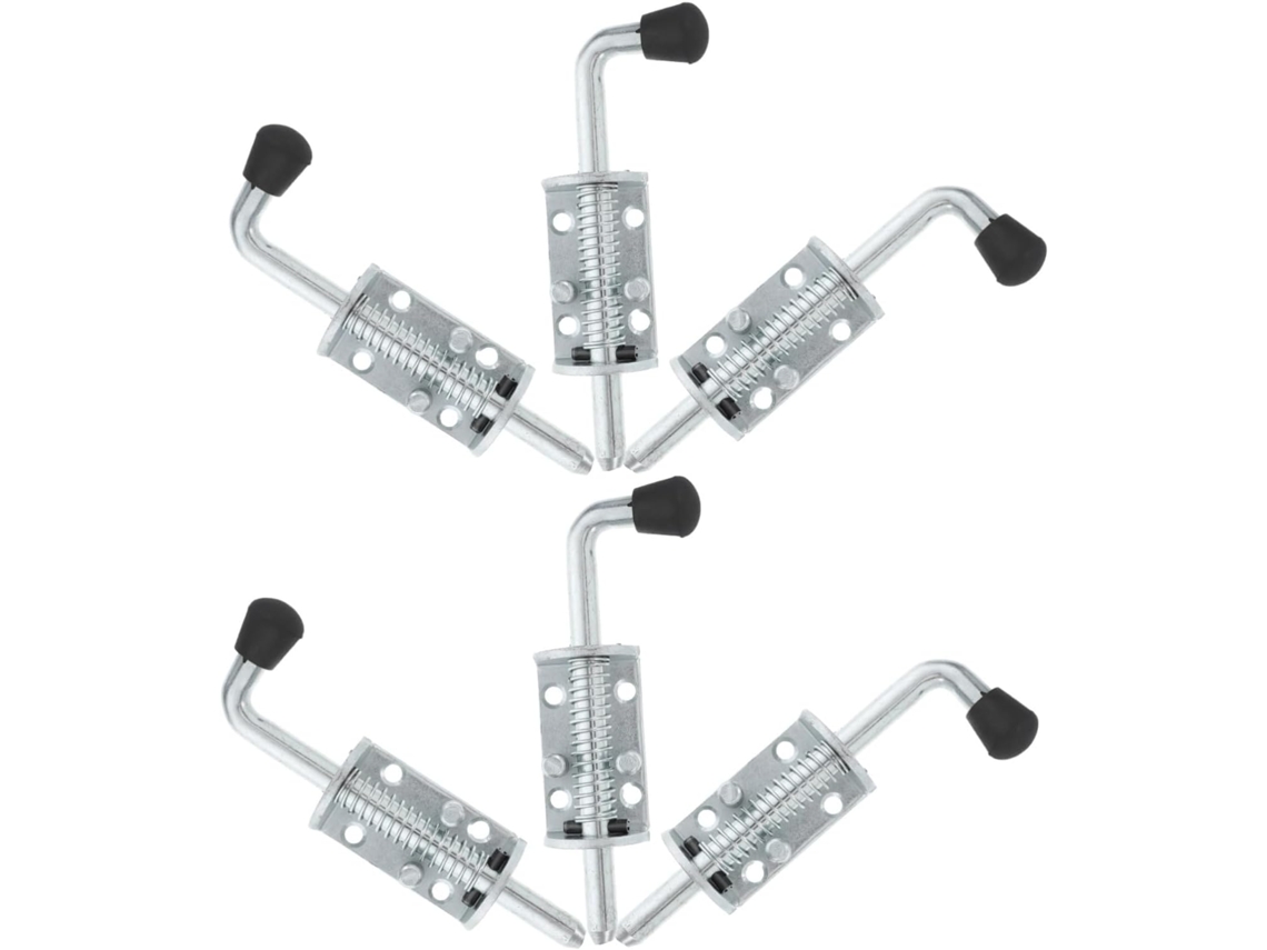 Conjunto De 6 Travas Reforçadas Com Mola Em Aço Inoxidável Para Reboque E Porta Armário